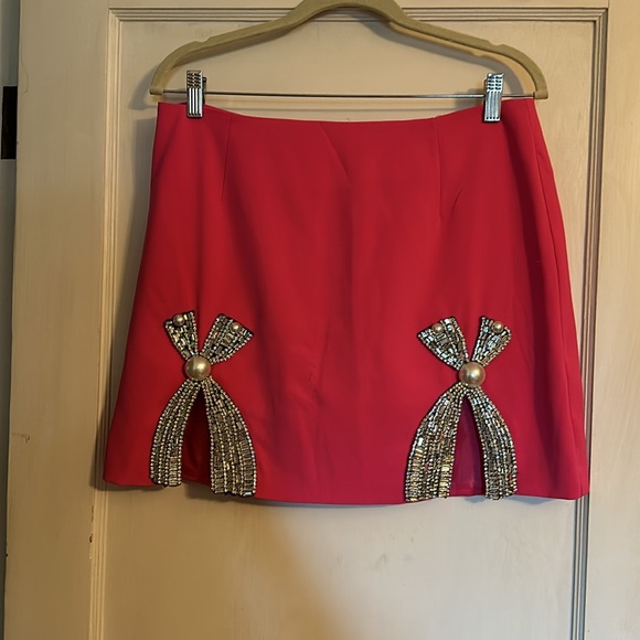 INA BLAZER AND SKIRT RHINESTONE BOW SET - Picture 2 of 6